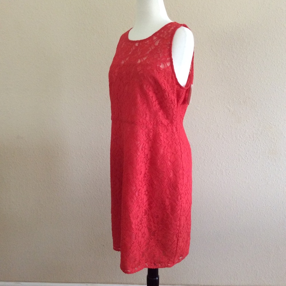 J. Crew lace dress NWT size 12 color coral